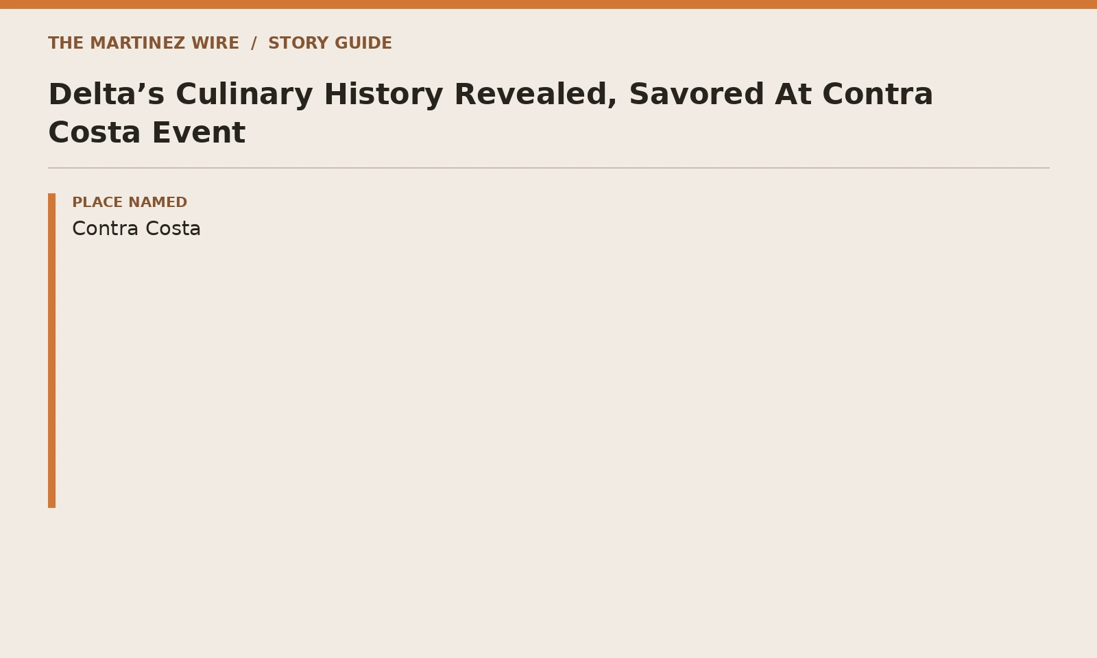Story guide: details named in the linked reporting