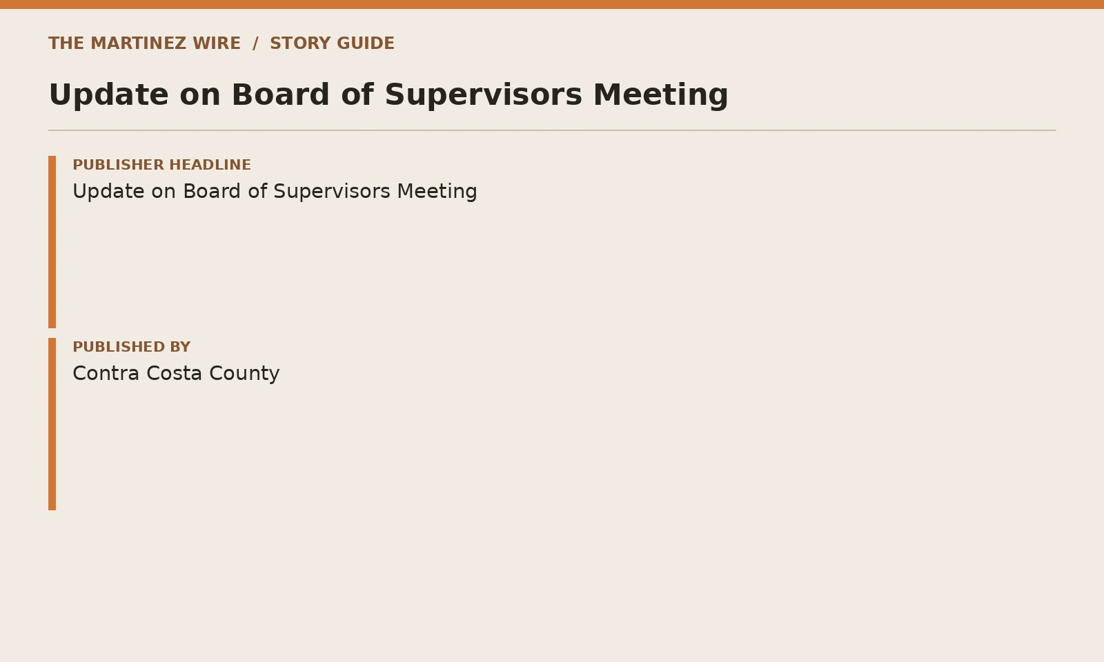 Story guide: details named in the linked reporting